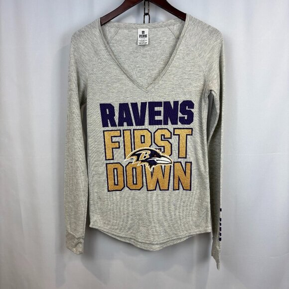 NFL & PINK by Victoria's Secret Collab Raven's Long Sleeve - Picture 1 of 7